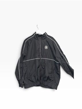 Converse Black Windbreaker with White Piping